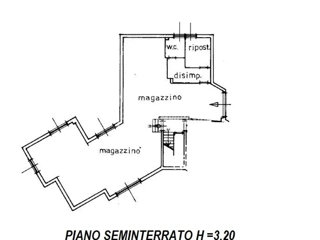 Magazzino in Via Vincenzo Bellini 1, Pogliano Milanese, {3} - Planimetria 1