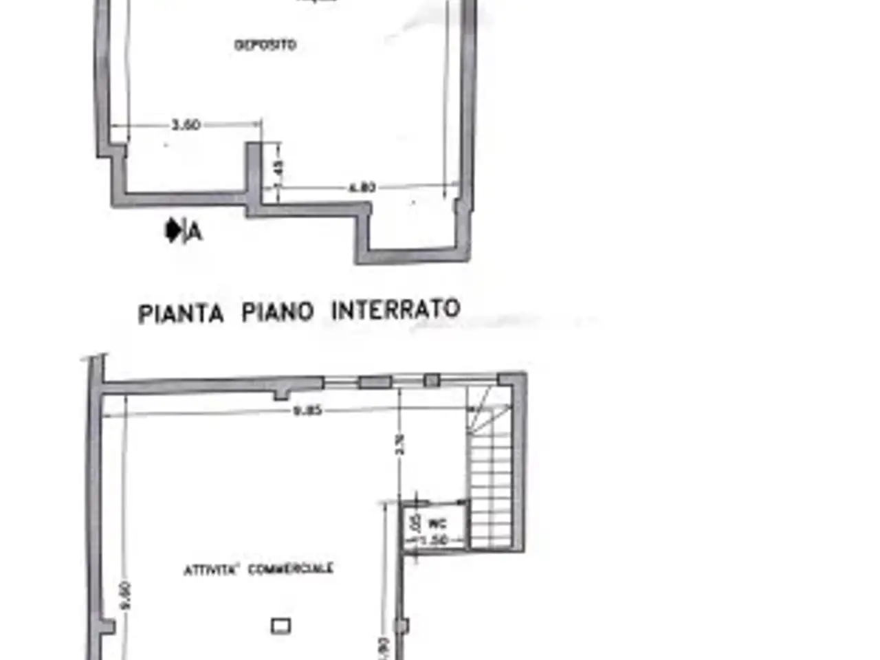 Negozio in Via Giovanni Pascoli, Alghero, {3} - Planimetria 1