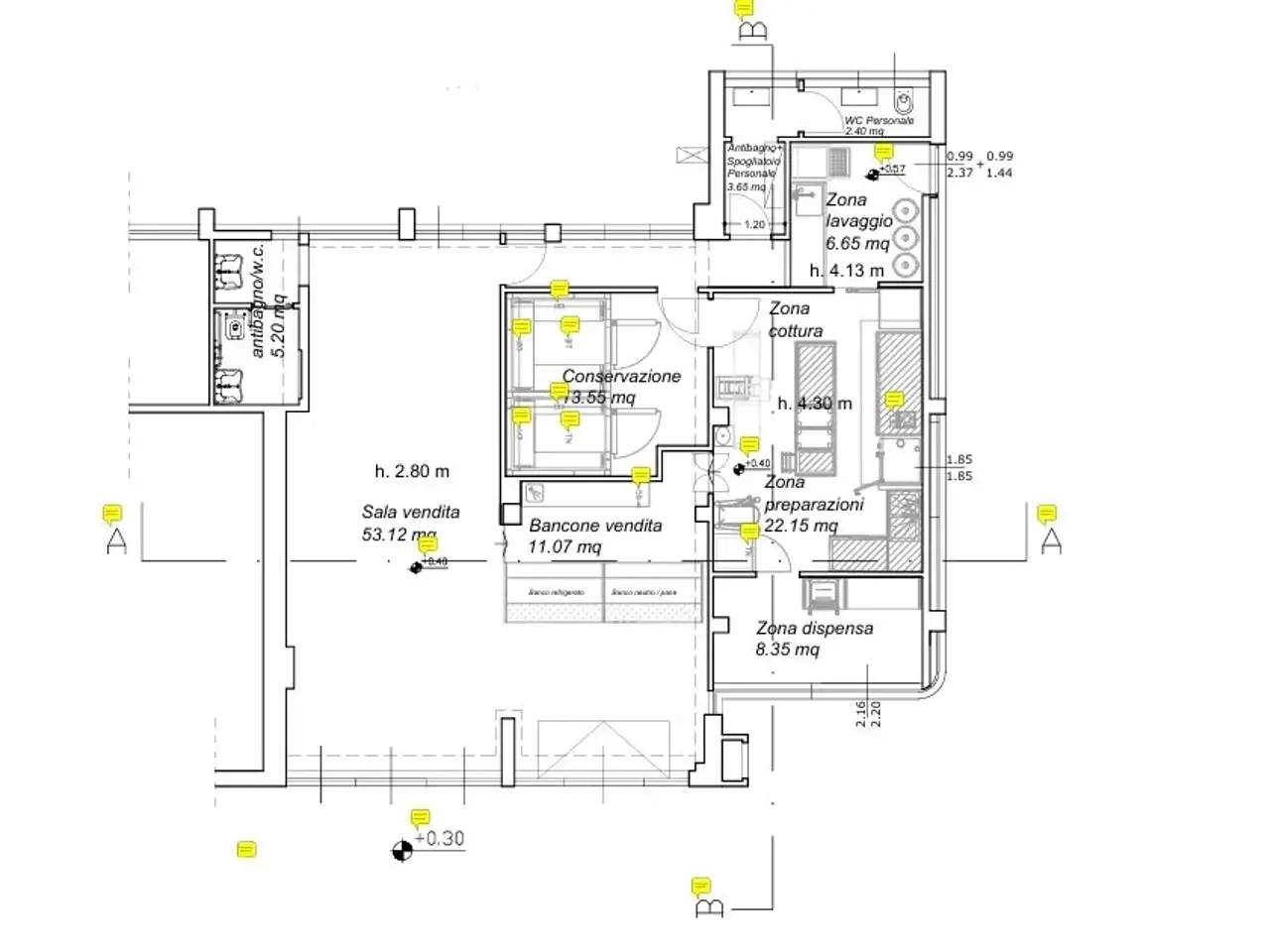 Palazzina commerciale in , Vinci, {3} - Planimetria 1