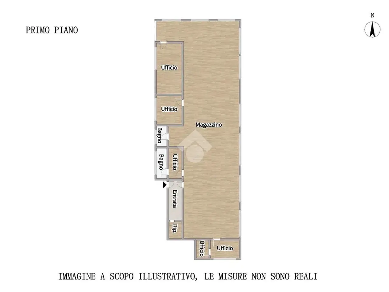 Magazzino in Via Vespucci 4, Monte Urano, {3} - Planimetria 1