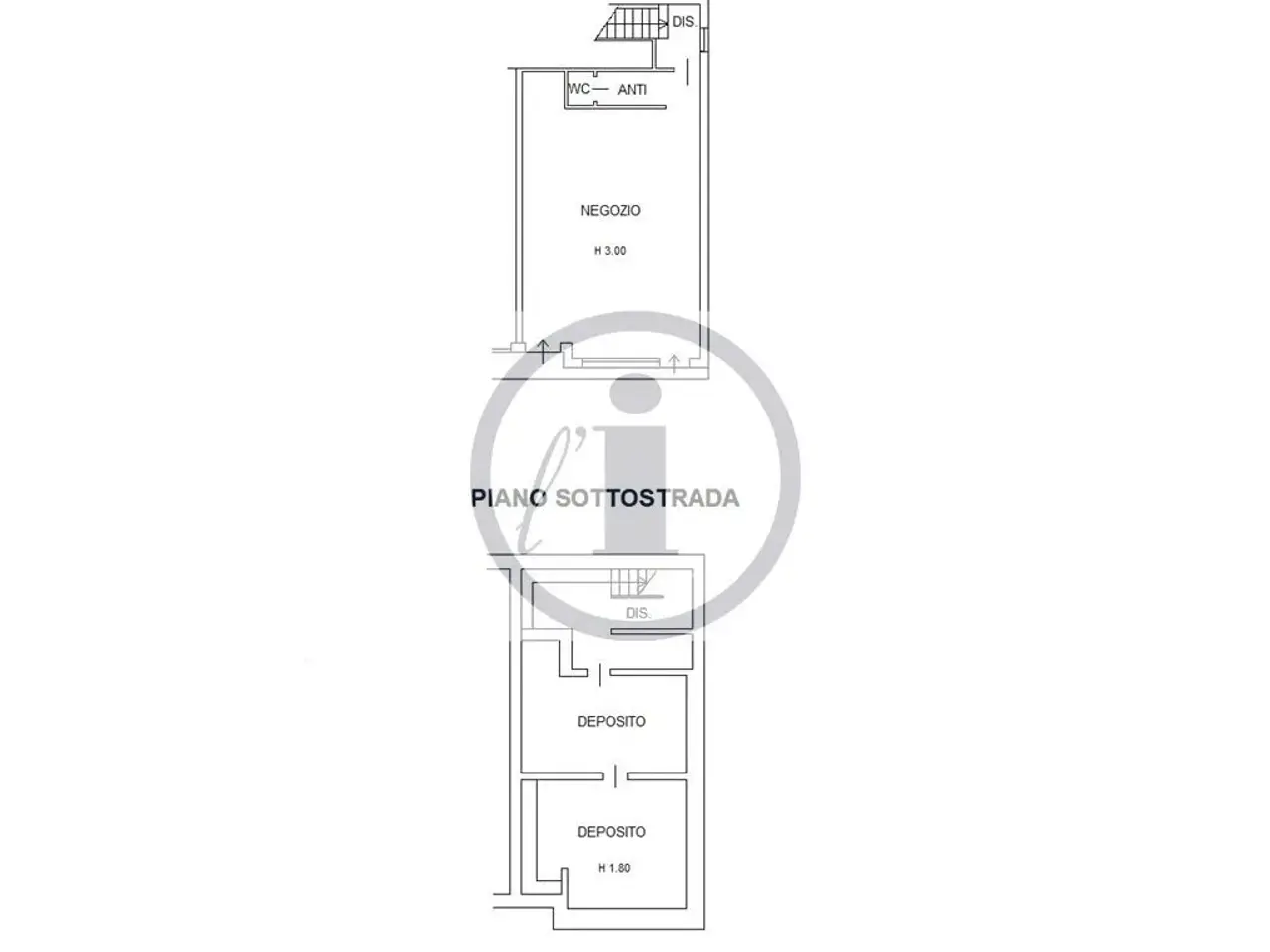 Negozio in Viale Stazione, Montegrotto Terme, {3} - Planimetria 1
