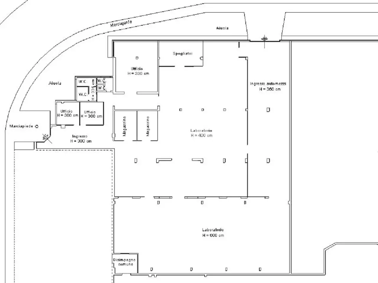 Capannone in Via Giuseppe di Vittorio 27, Ivrea, {3} - Planimetria 1