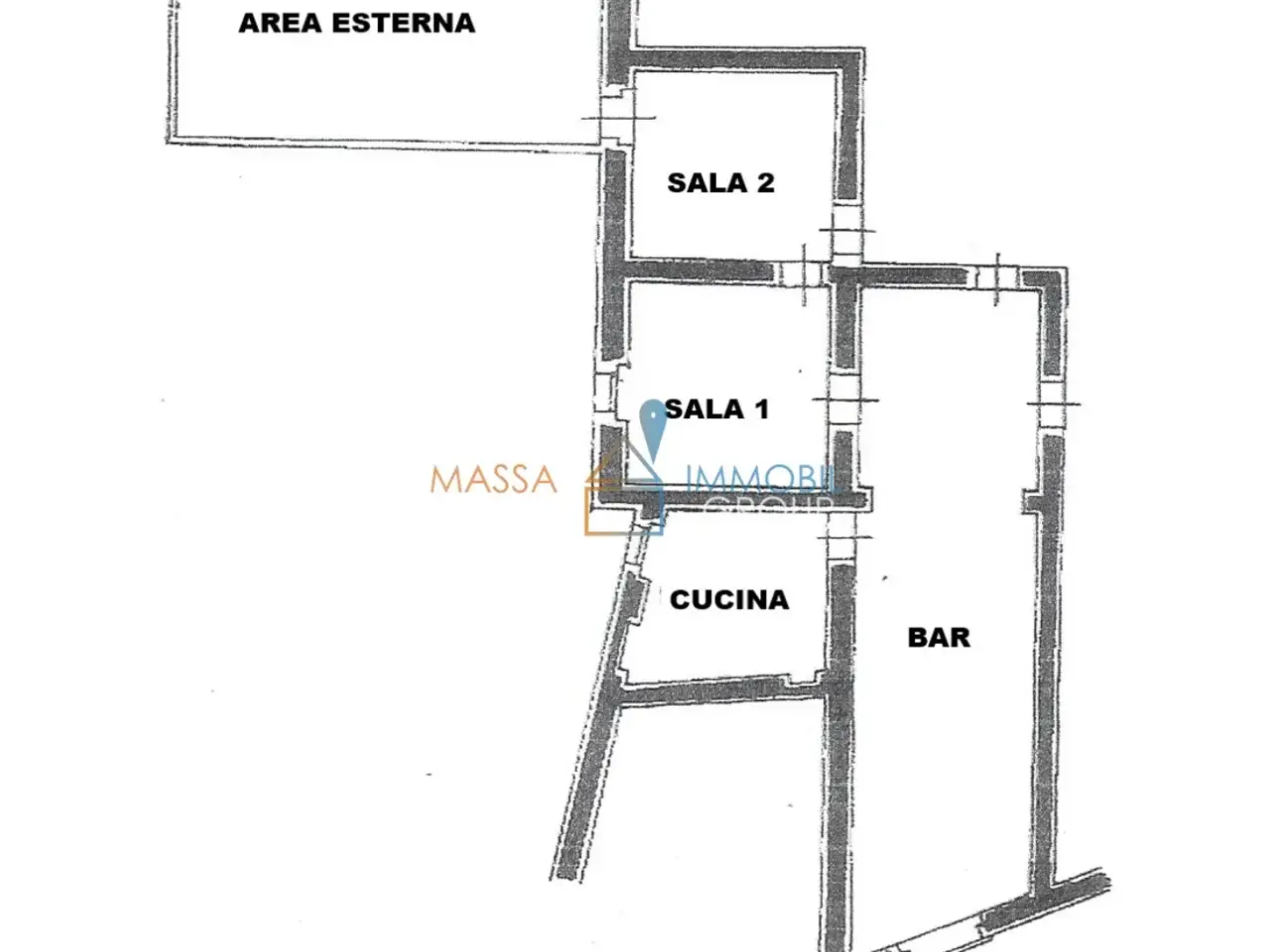Negozio in Piazza Duomo 3, Massa, {3} - Planimetria 1