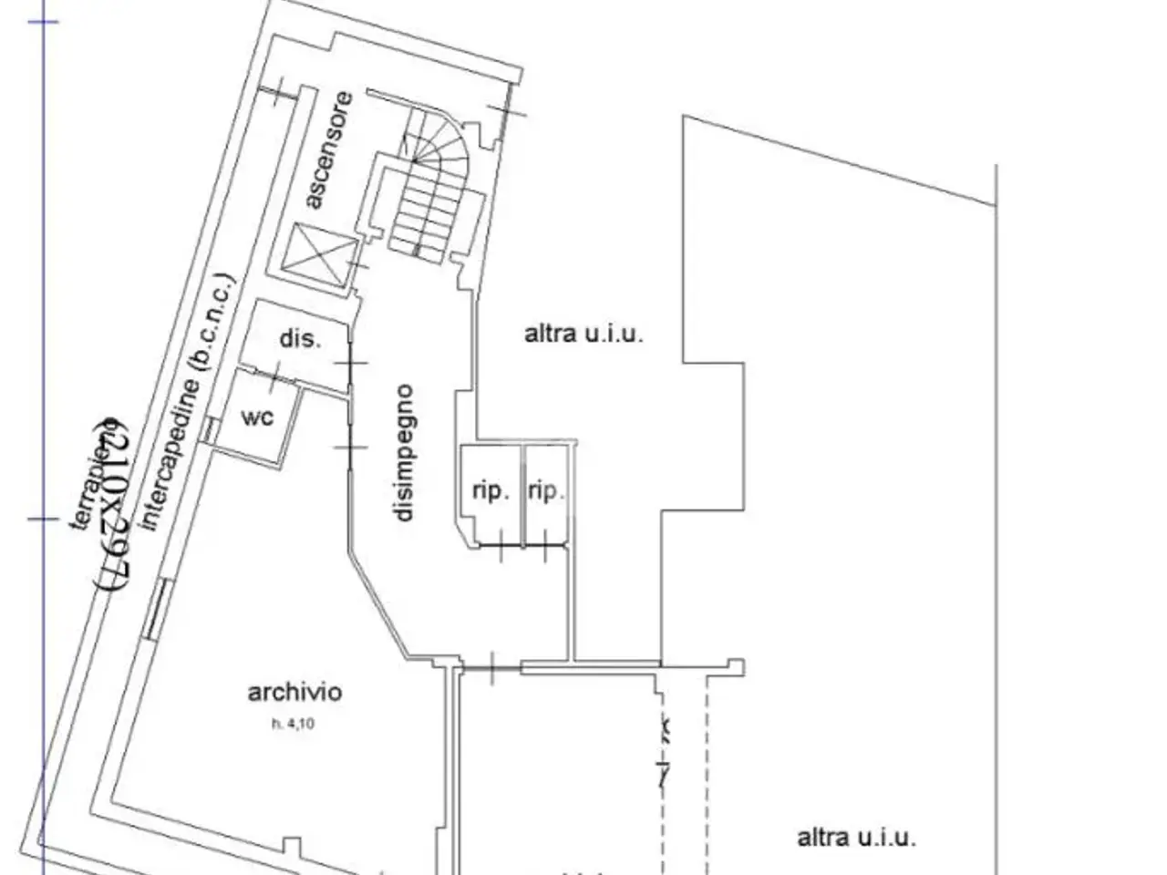 Ufficio in Viale Vittoria 1, Alpignano, {3} - Planimetria 1