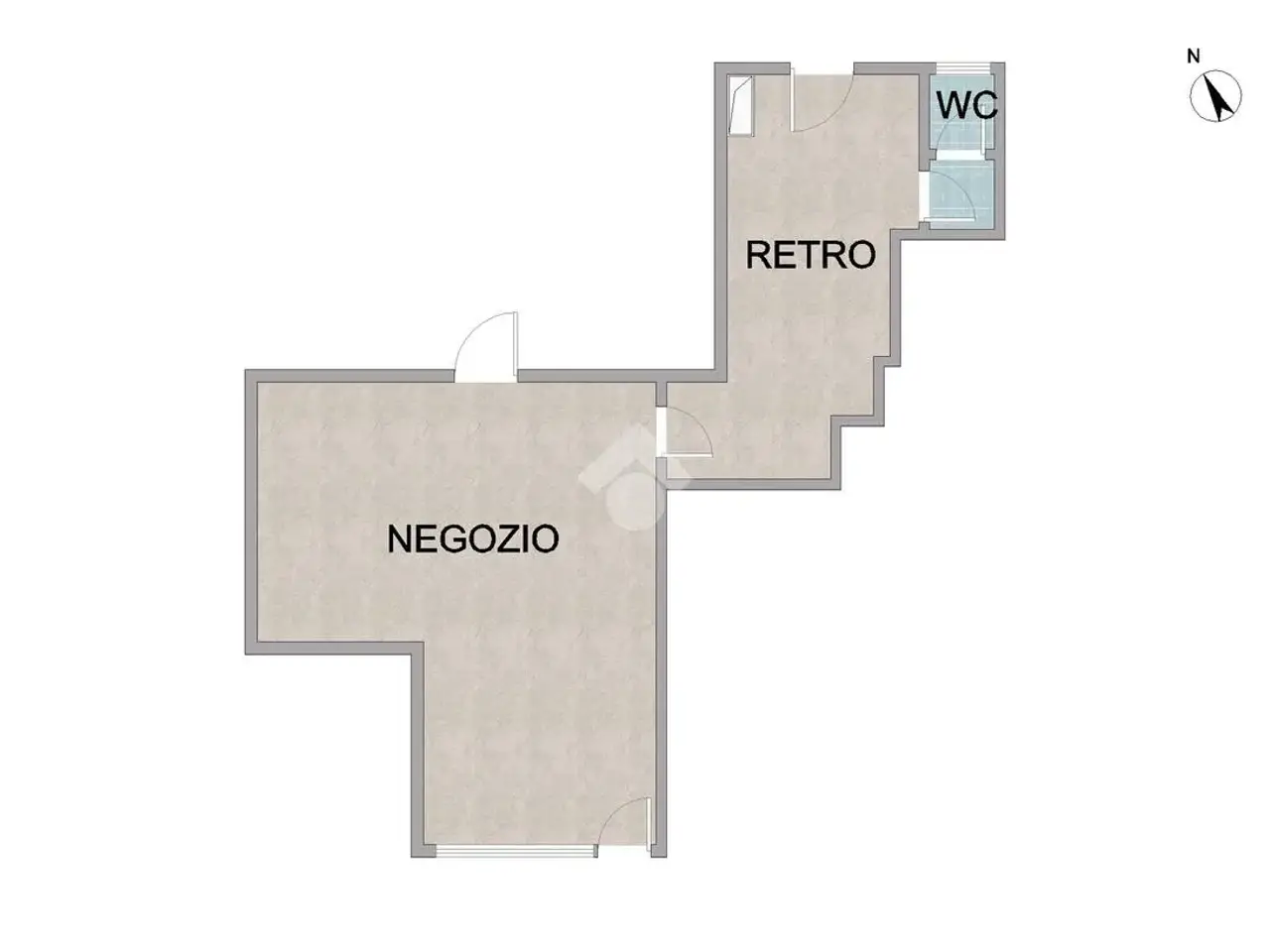 Negozio in Via Piave 14, Muggiò, {3} - Planimetria 1