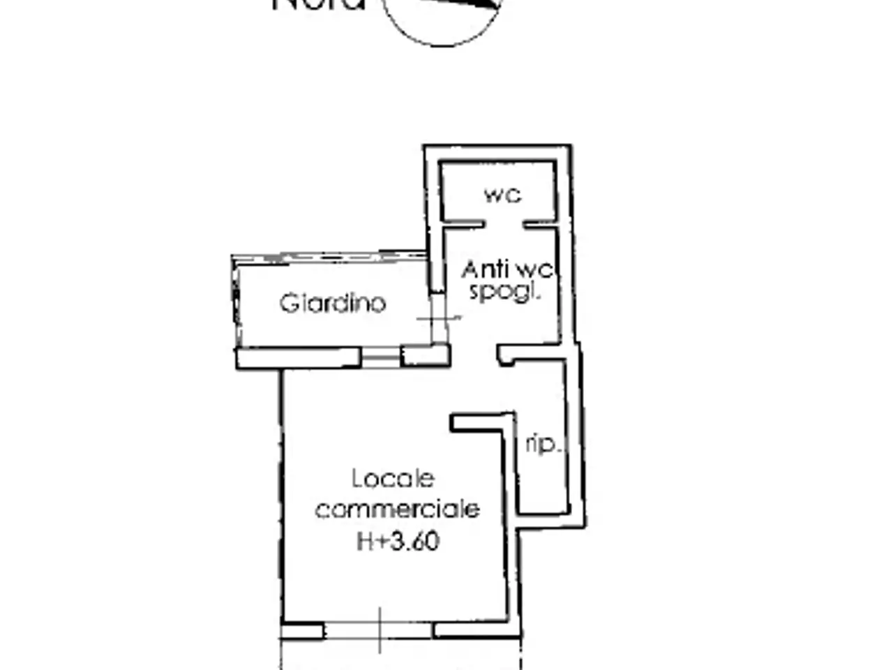 Negozio in Via Quarto 2/a, Melendugno, {3} - Planimetria 1