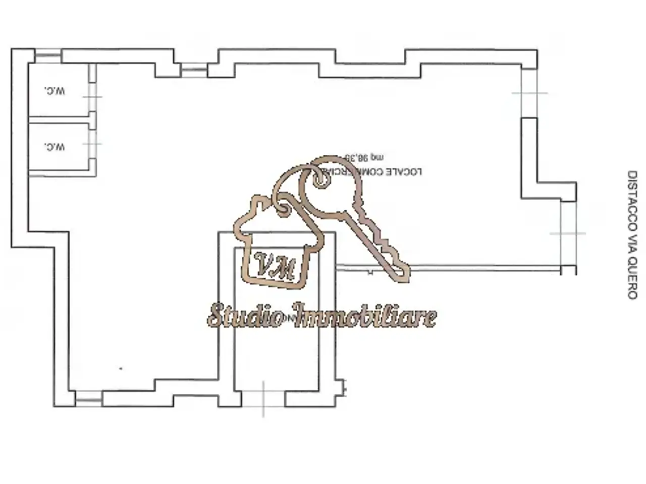 Negozio in Via Quero,136, Roma, {3} - Planimetria 1
