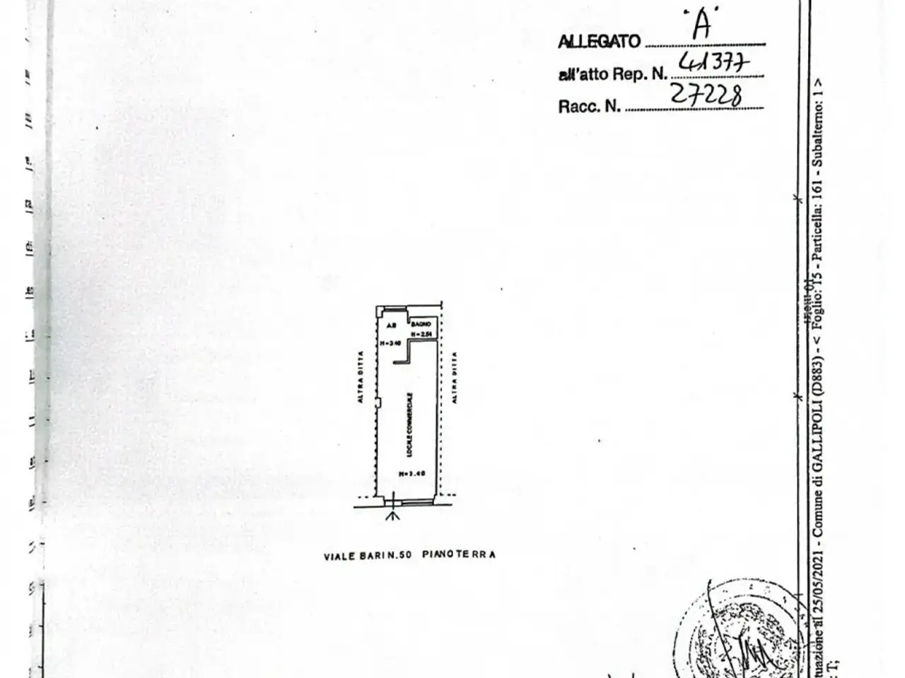 Negozio in Viale Bari, Gallipoli, {3} - Planimetria 1