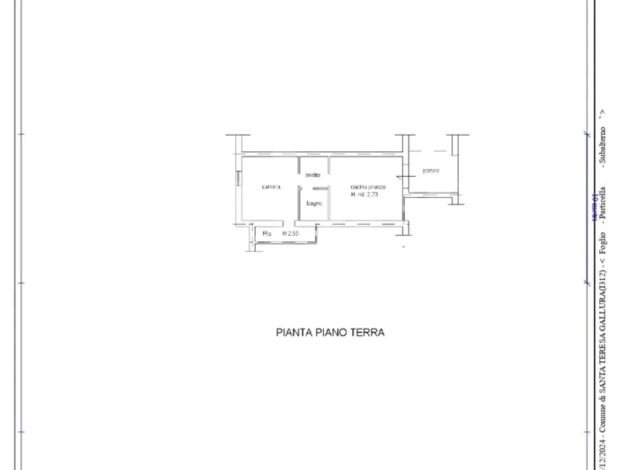 Esercizio commerciale in Ruoni - Via Marco Polo Snc, Santa Teresa Gallura, {3} - Planimetria 1