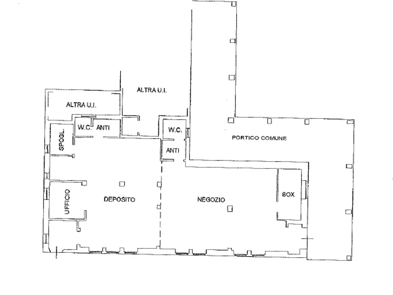 Negozio in Piazza della Costituzione , Legnago, {3} - Planimetria 1