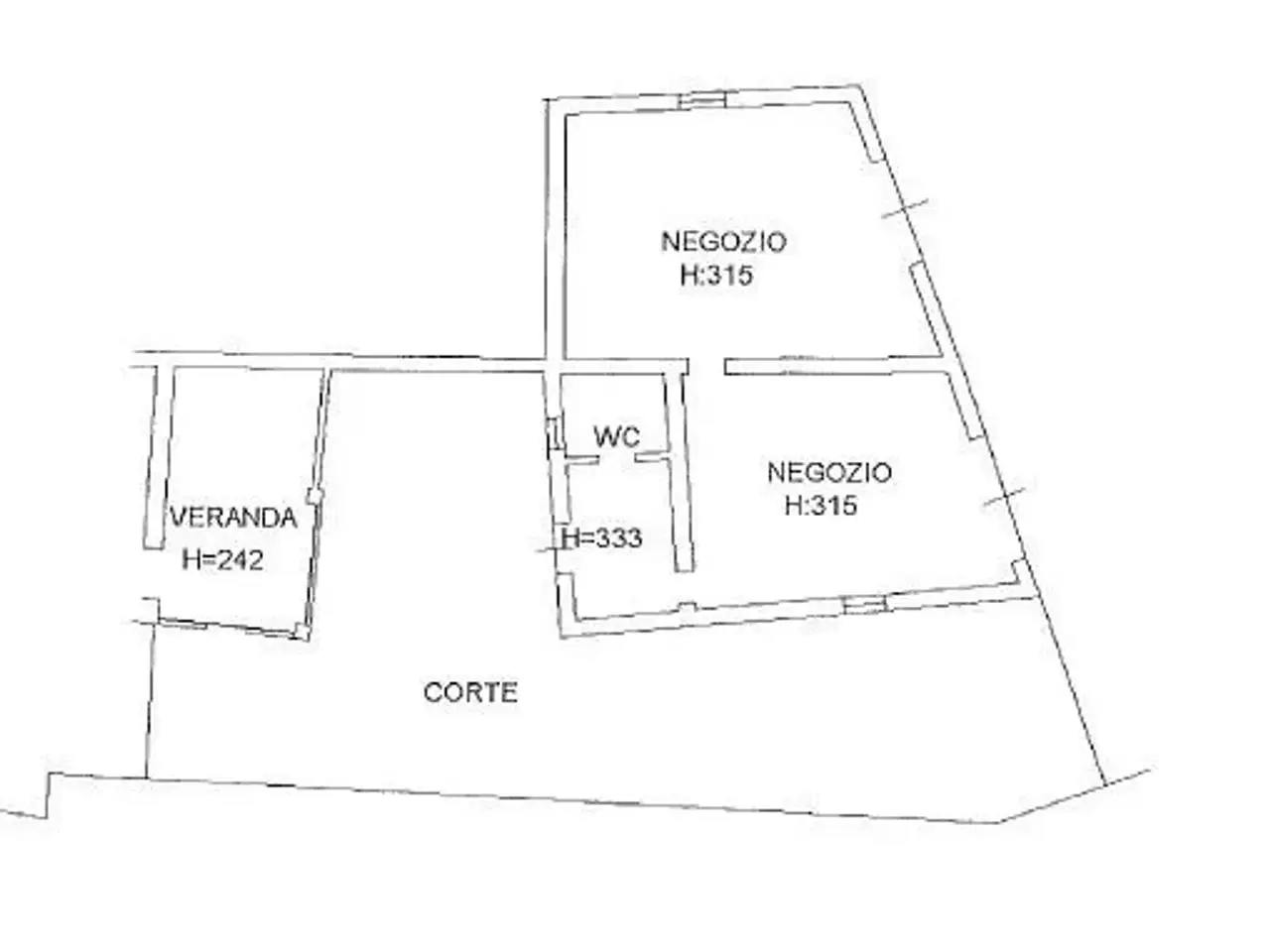 Negozio in Via Batticuccolo, Faenza, {3} - Planimetria 1