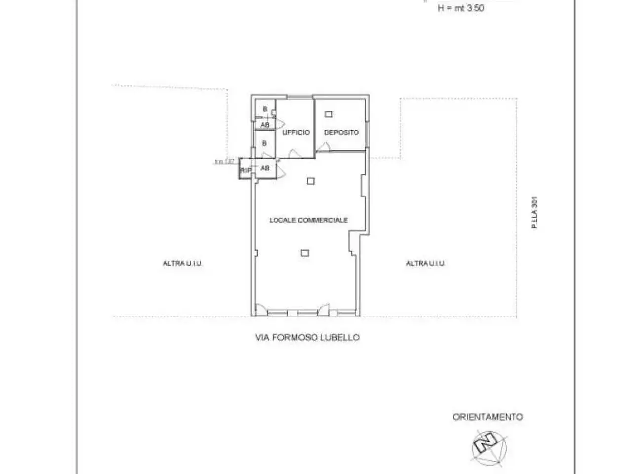 Negozio in Via Lubello, Lecce, {3} - Planimetria 1