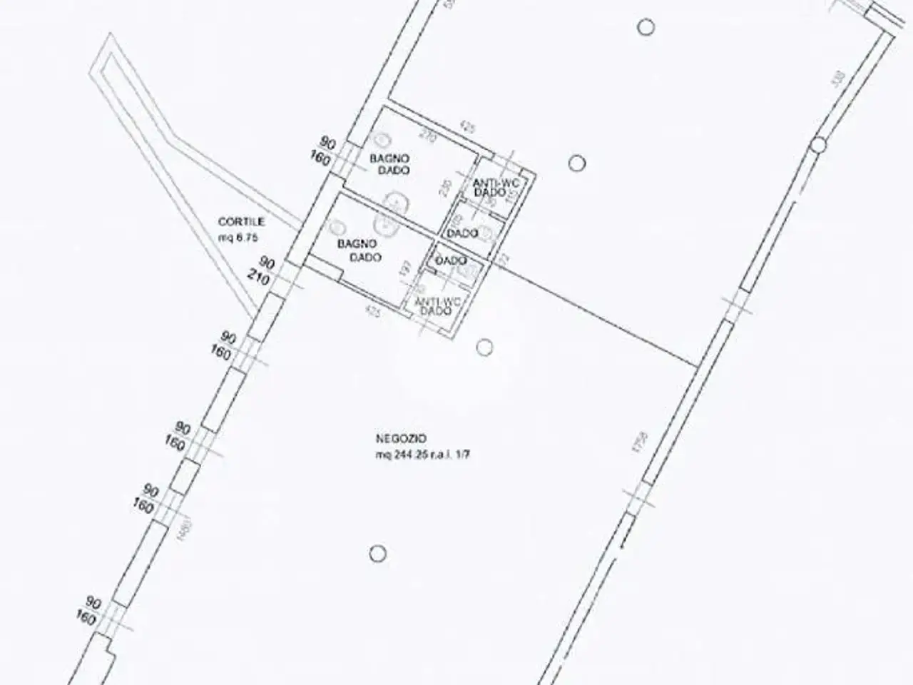 Negozio in Via XX Settembre, Carpenedolo, {3} - Planimetria 1