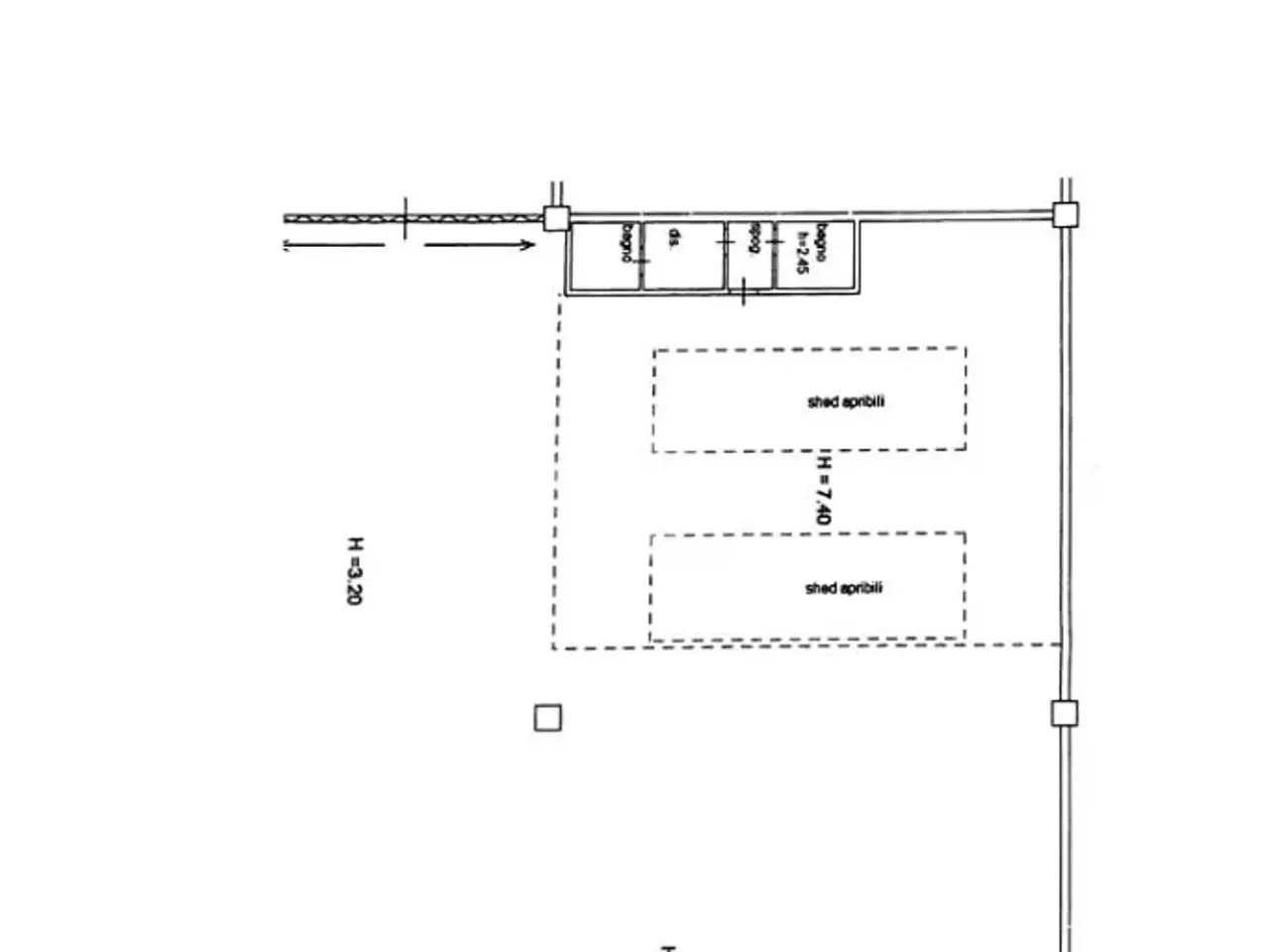 Capannone in Via Enriques 9, Livorno, {3} - Planimetria 1
