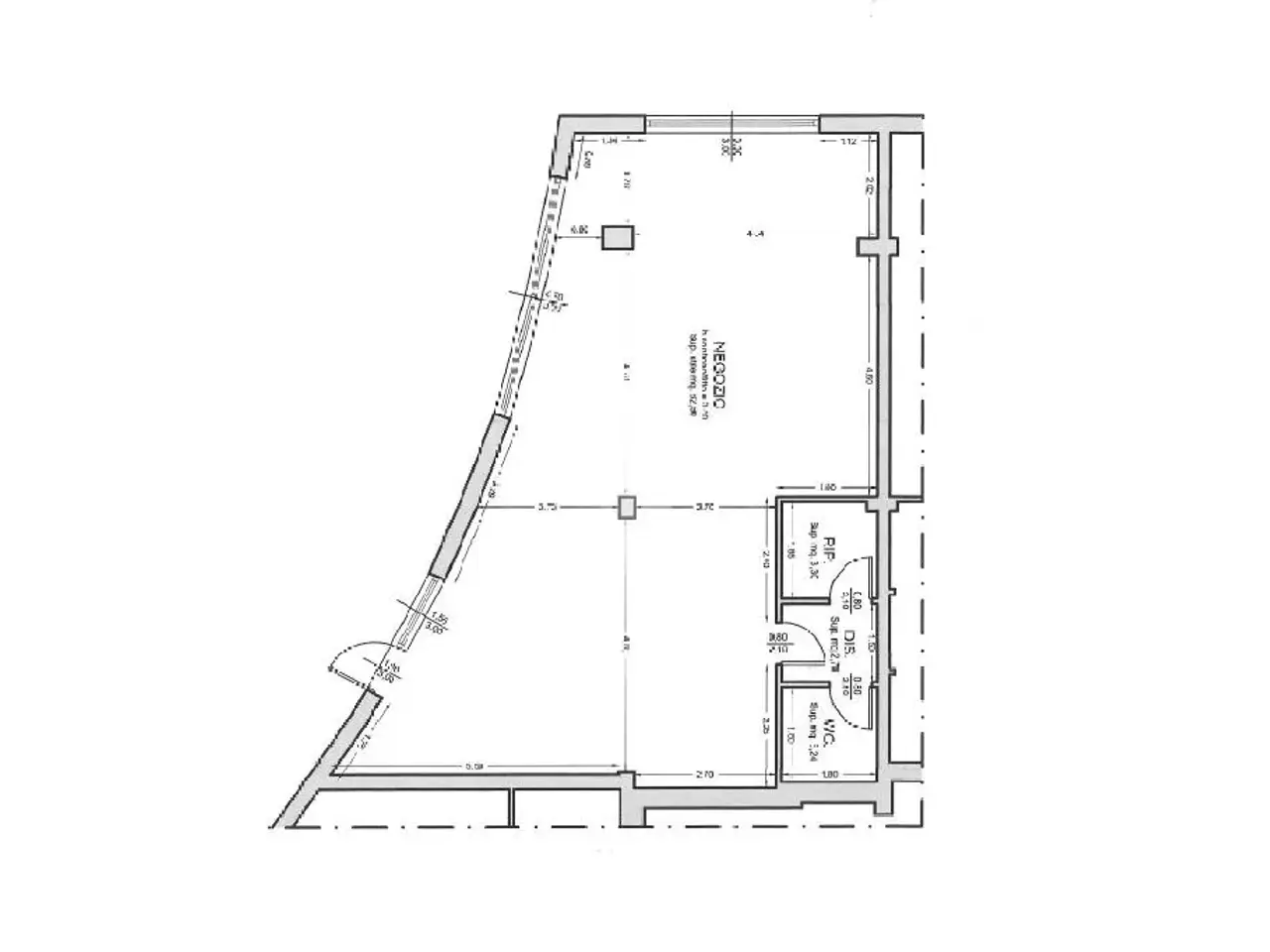 Negozio in Via Monsignor Giacomo Gentilin 20, Verona, {3} - Planimetria 1