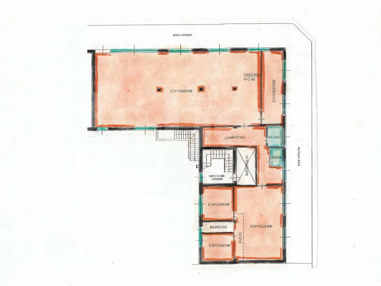Negozio in Via Venezia  16, Cesano Maderno, {3} - Planimetria 1