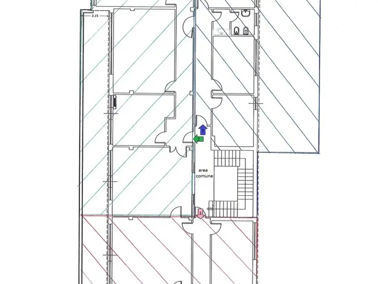 Ufficio in Via dei Castelli Romani 50, Pomezia, {3} - Planimetria 1