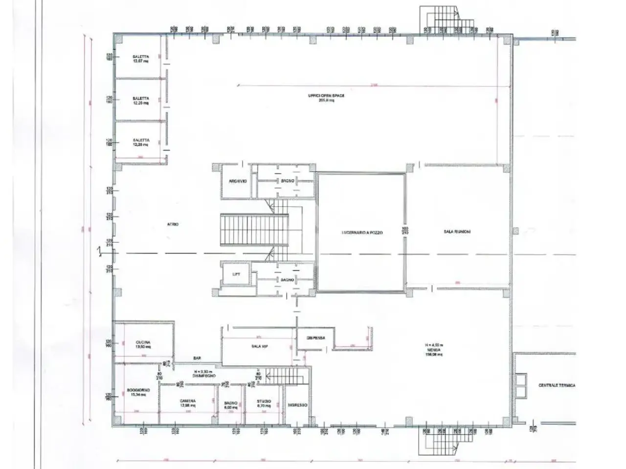 Ufficio in Via Monte Grappa 10, Tribiano, {3} - Planimetria 1