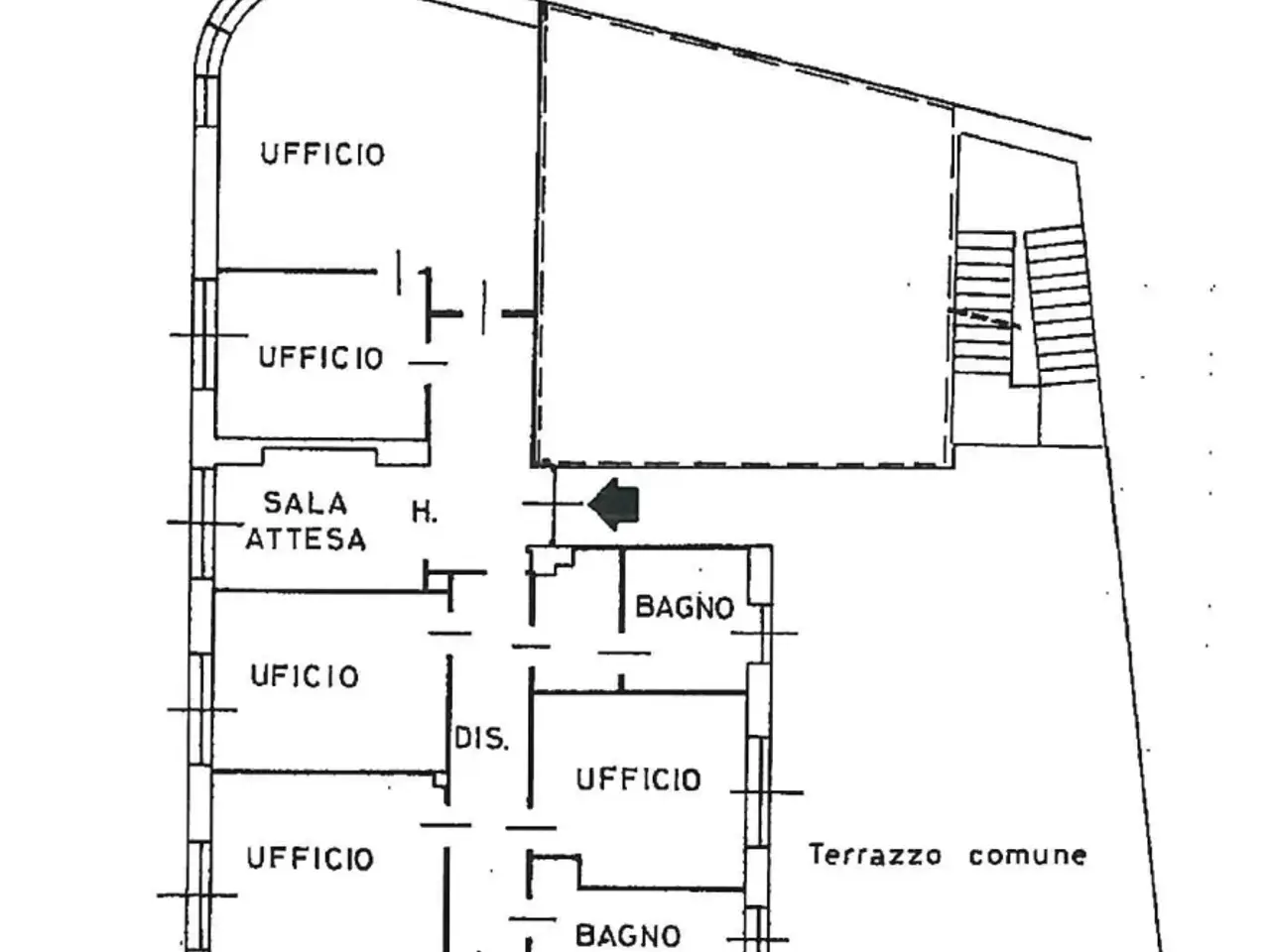 Ufficio in Corso Semipione 27, Borgomanero, {3} - Planimetria 1