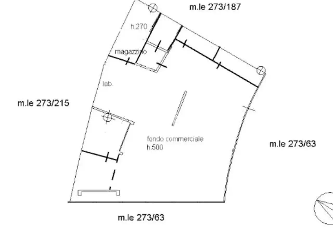 Negozio in Via Giosue' Carducci, San Giuliano Terme, {3} - Planimetria 1