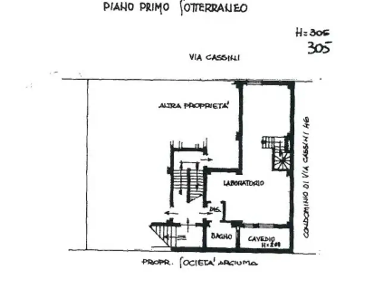 Magazzino in Via Gian Domenico Cassini 44, Torino, {3} - Planimetria 1