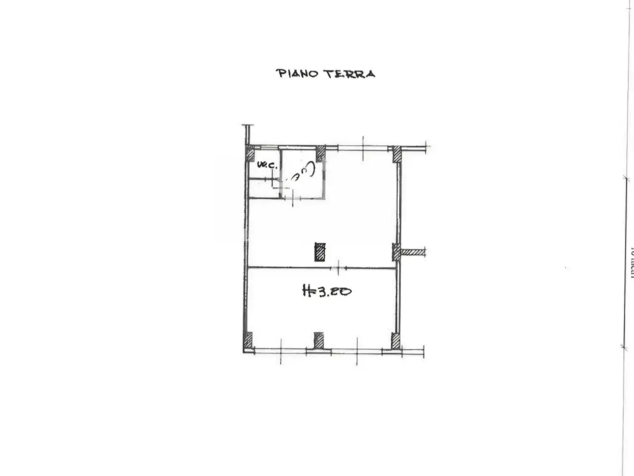 Negozio in Via Sacro Cuore 64, Modica, {3} - Planimetria 1