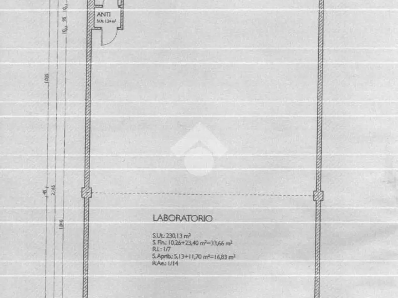 Capannone in Via Guido Rossa 11, Rio Saliceto, {3} - Planimetria 1