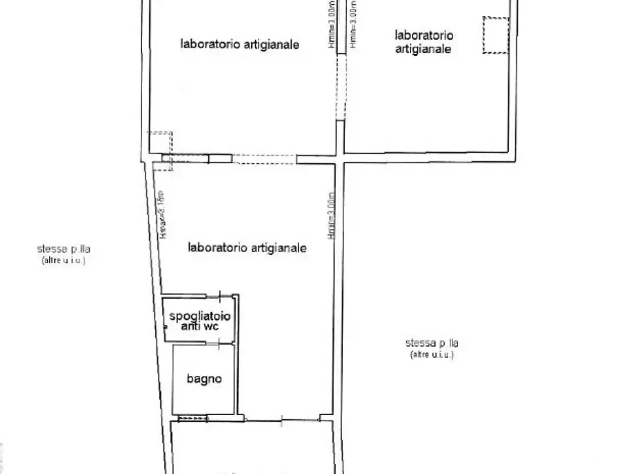 Laboratorio in Via Boggiano 2, Bari, {3} - Planimetria 1
