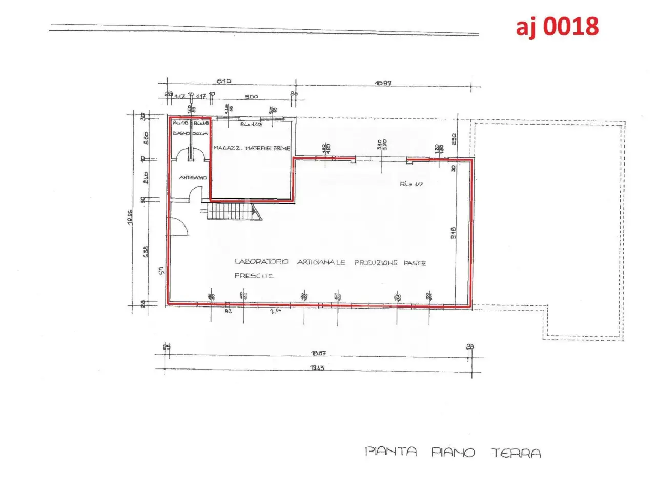 Capannone in Via Enrico Zambonini 6, Reggio Emilia, {3} - Planimetria 1