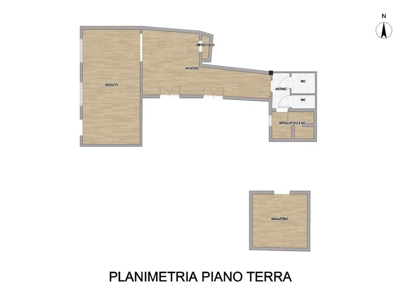 Negozio in Via Bressanoro 8, Castelleone, {3} - Planimetria 1
