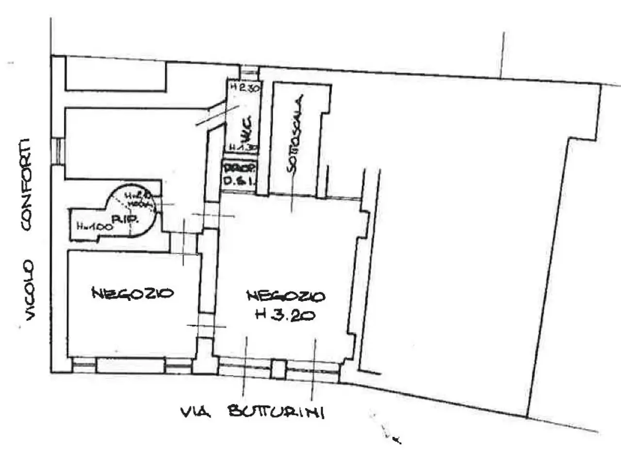 Negozio in Via Mattia Butturini 14, Salo', {3} - Planimetria 1