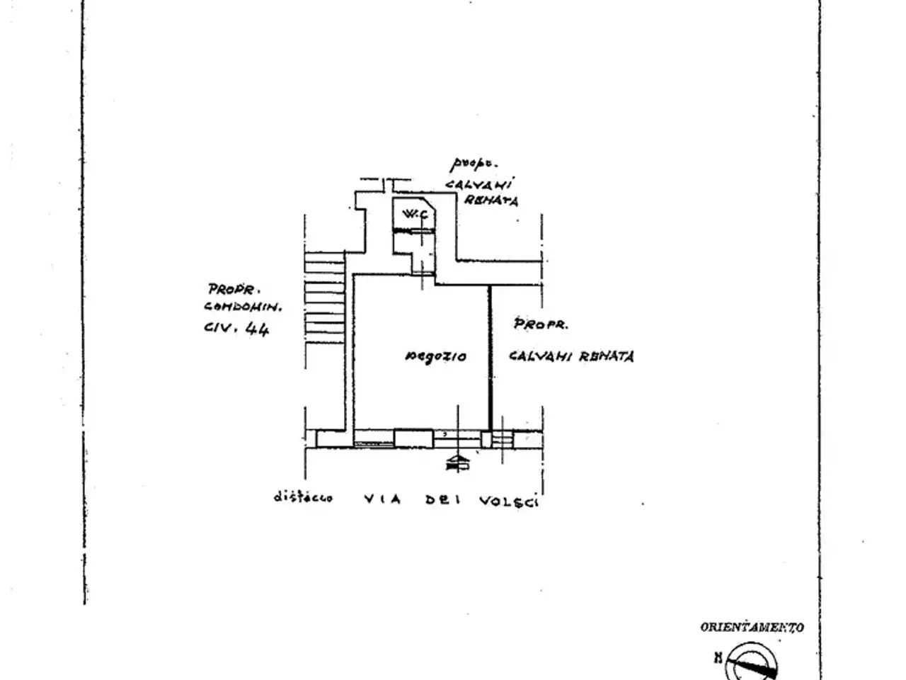 Negozio in Via dei Volsci, Roma, {3} - Planimetria 1