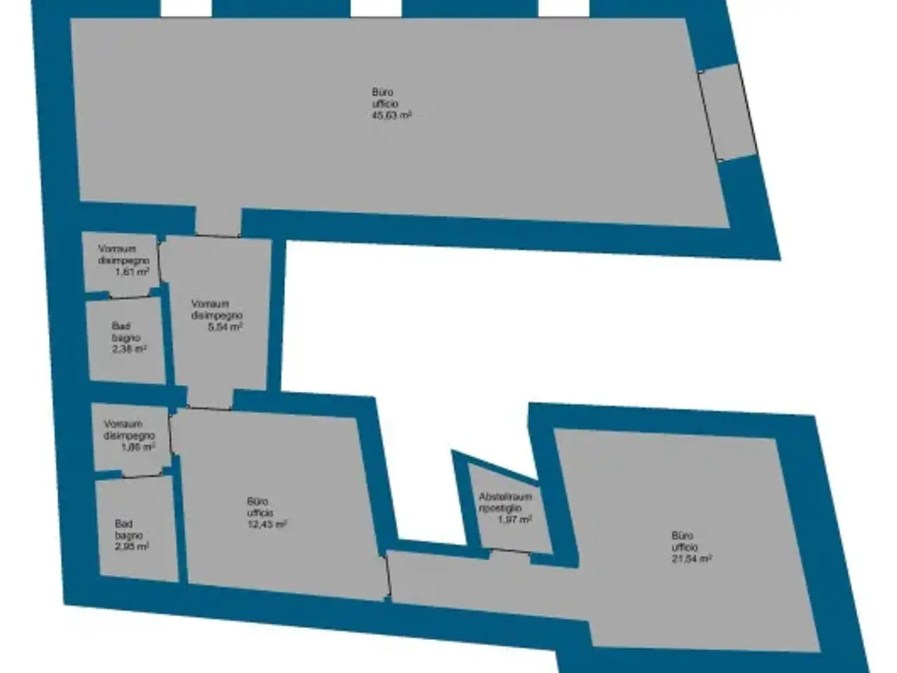 Ufficio in Via Roma, Mezzolombardo, {3} - Planimetria 1