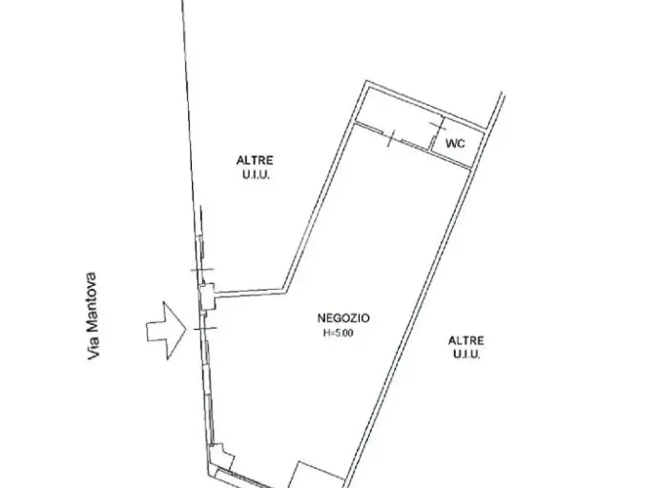 Negozio in Via Mantova 94, Brescia, {3} - Planimetria 1