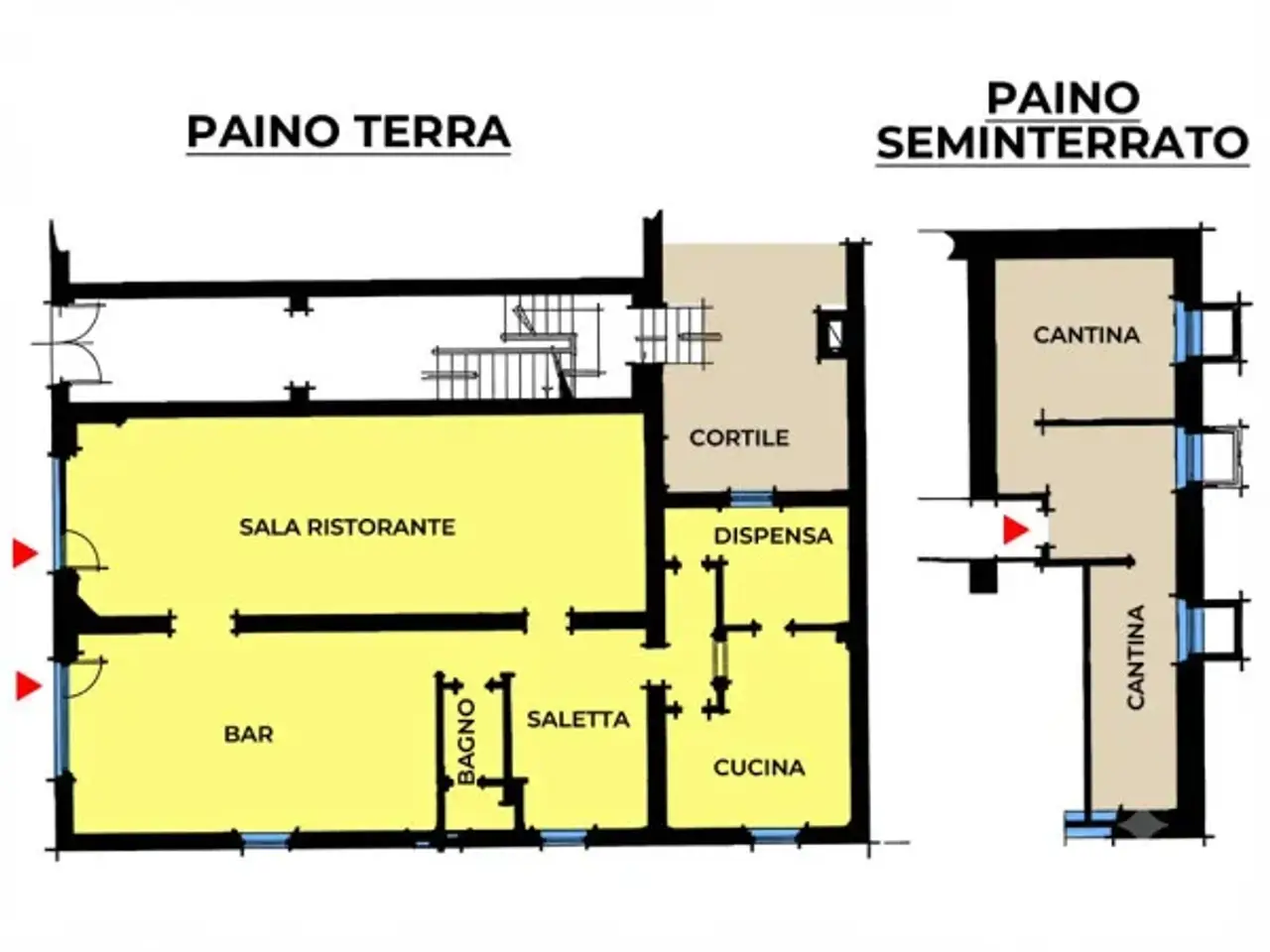 Ristorante in Viale dei Mille 18, Parma, {3} - Planimetria 1
