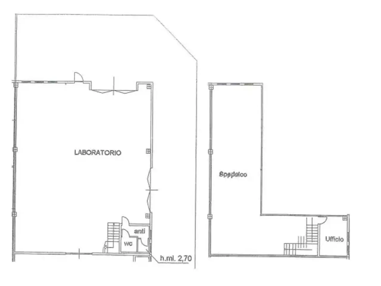 Capannone in Via Sant'Agata 58, Mariano Comense, {3} - Planimetria 1