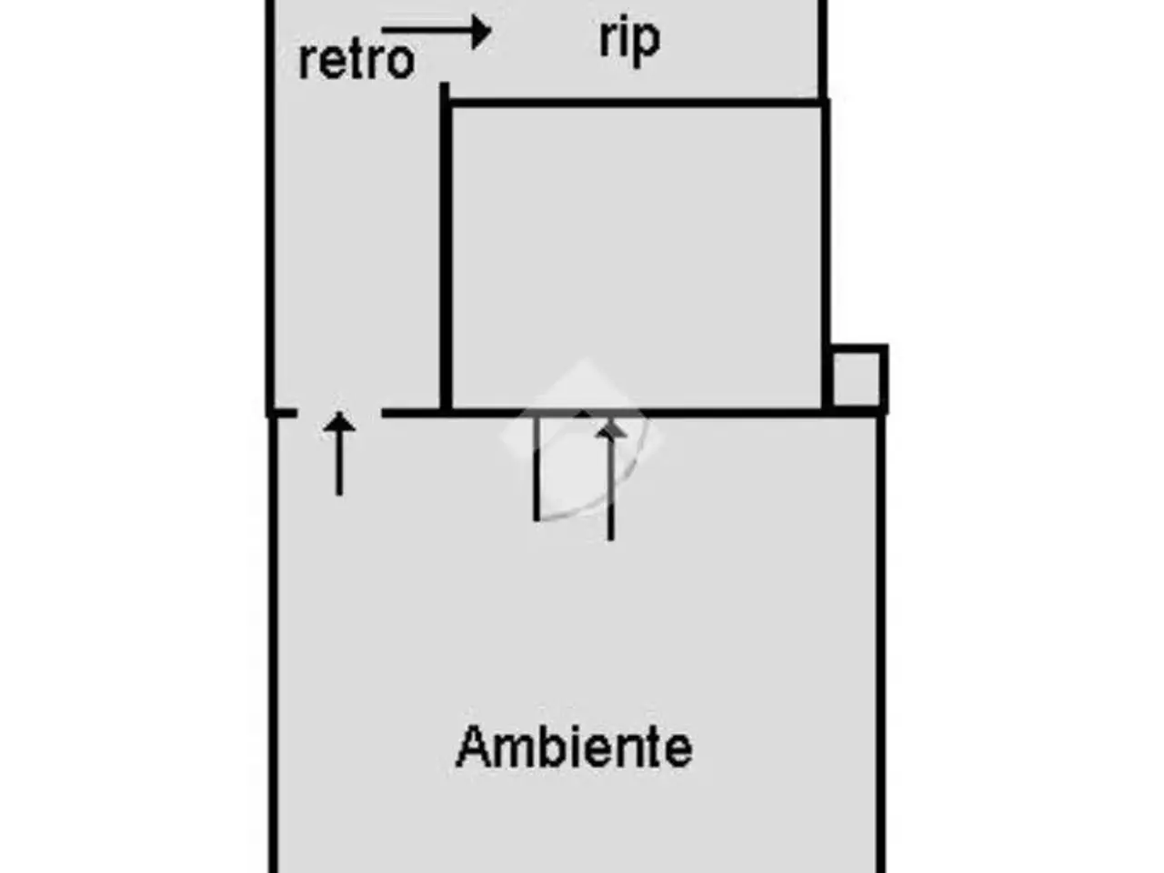 Negozio in Via dell'Artigliere 5, Palermo, {3} - Planimetria 1