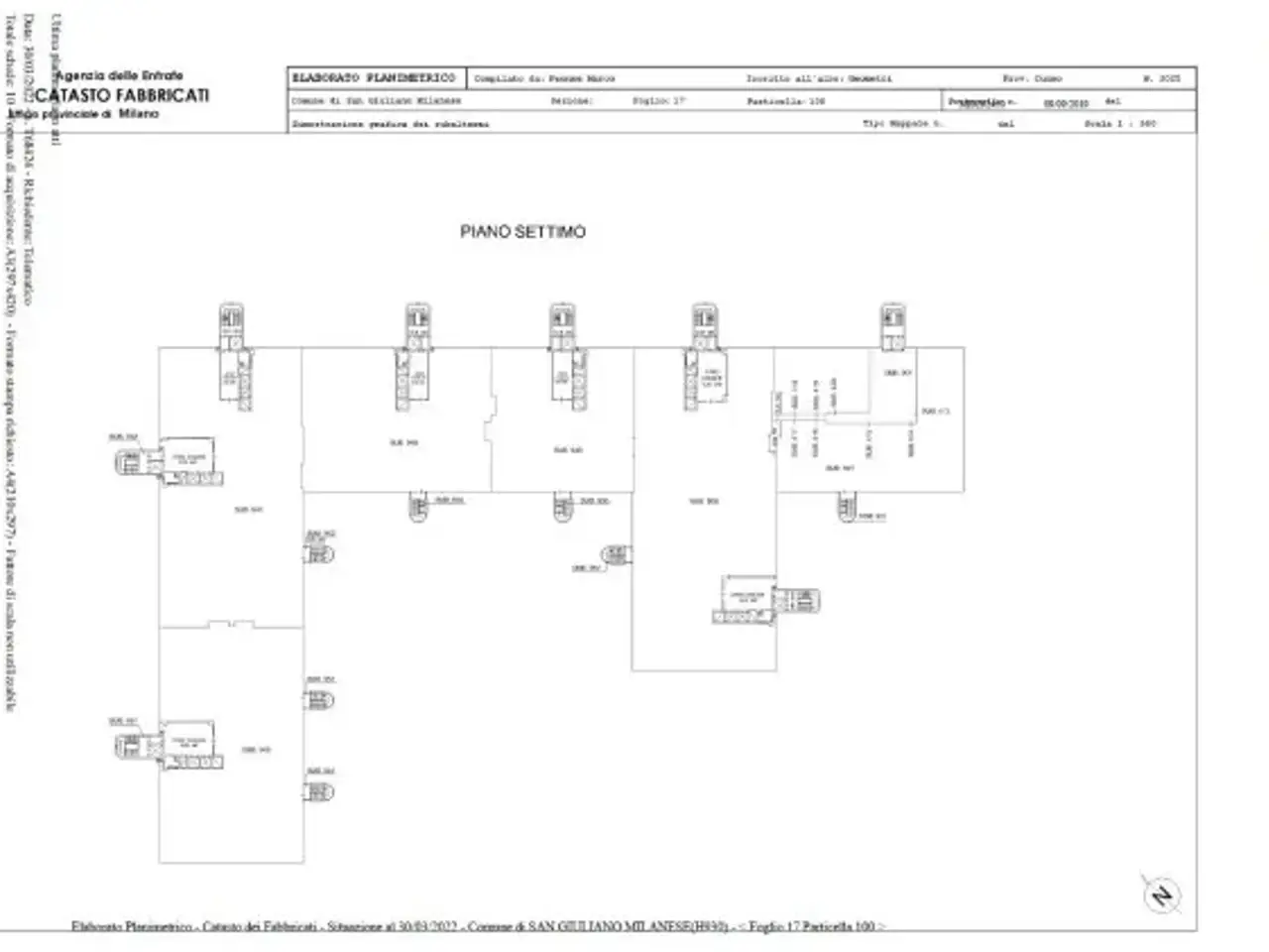 Ufficio in Viale Leone Tolstoj, San Giuliano Milanese, {3} - Planimetria 1
