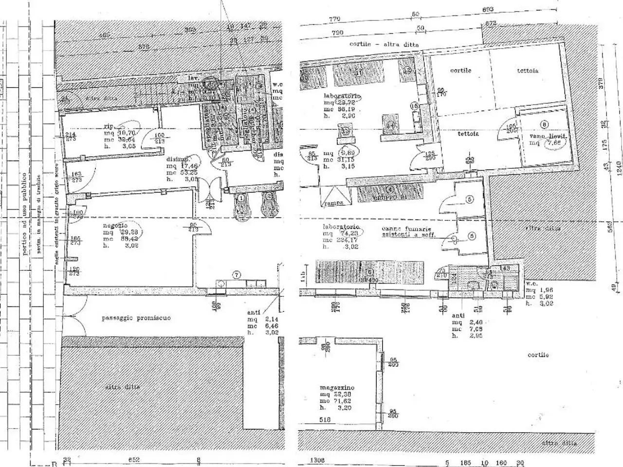 Negozio in Corso Vittorio Emanuele II 200, Padova, {3} - Planimetria 1