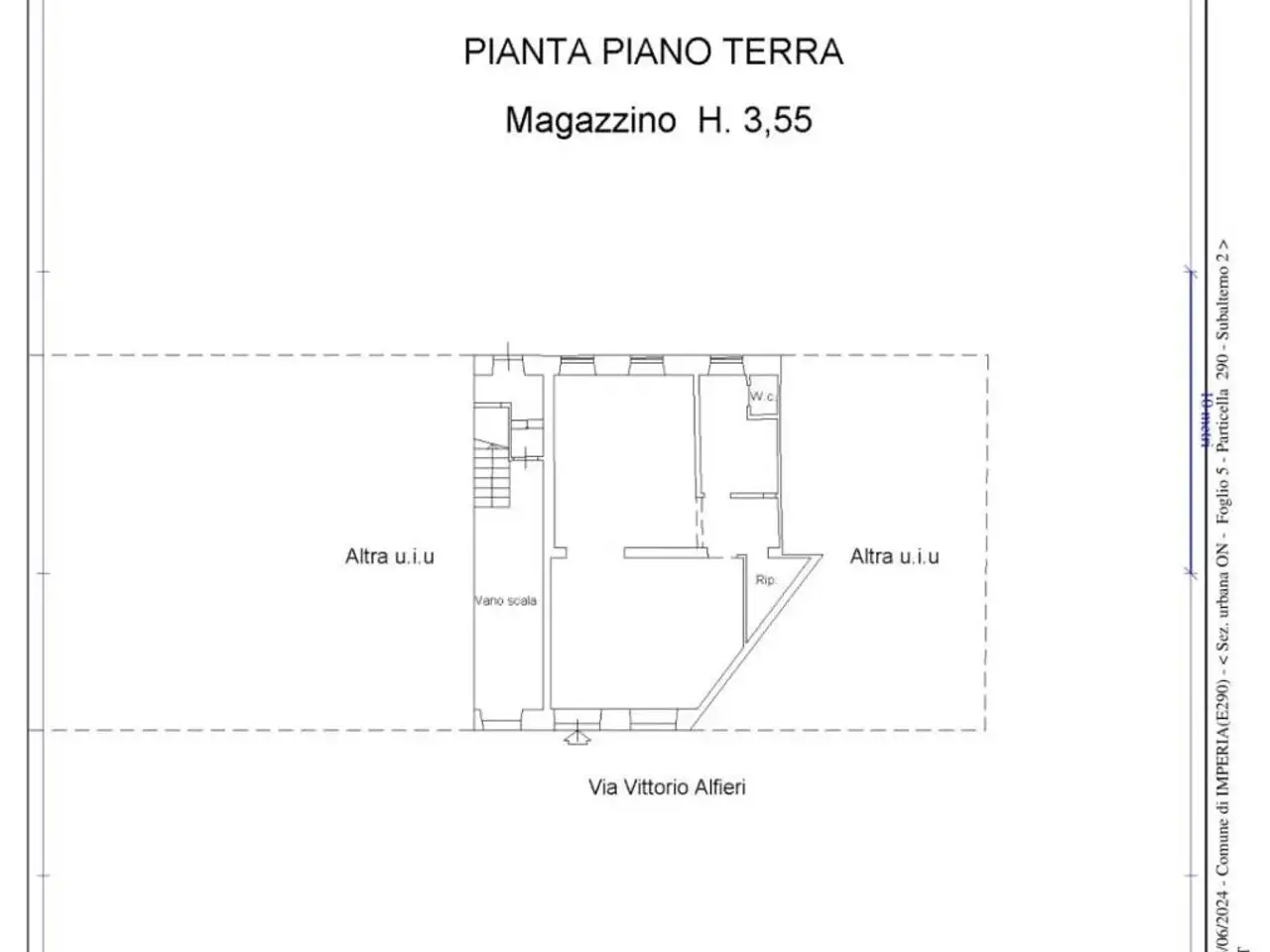 Negozio in Via Vittorio Alfieri, Imperia - Planimetria 1