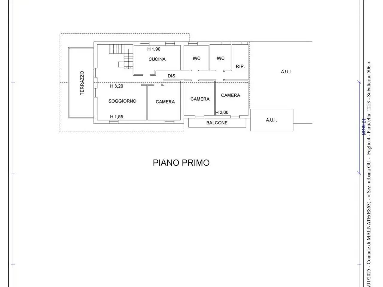 Quadrilocale in vendita, Via Rodolfo Morandi, Malnate - Planimetria 1