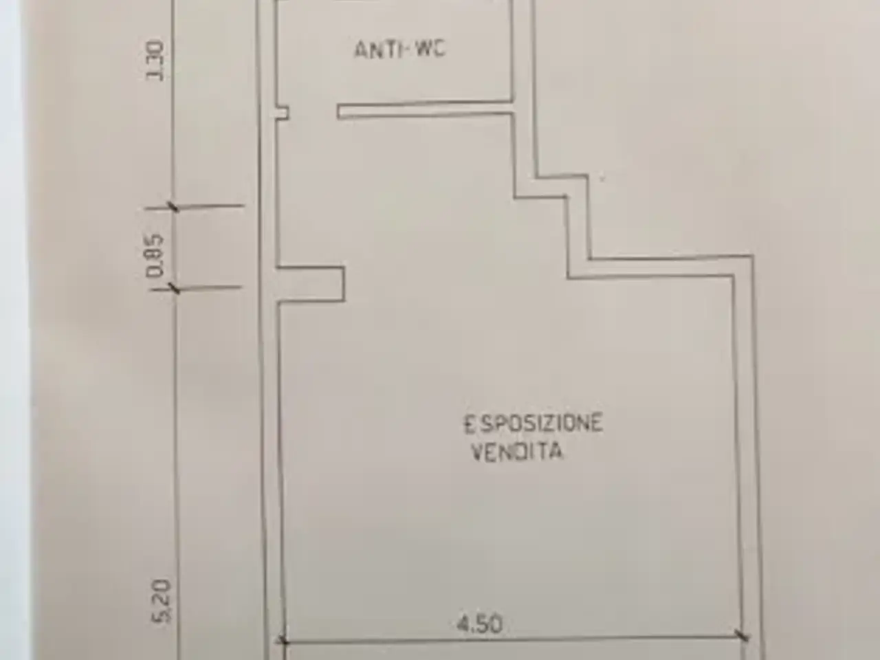 Negozio in Viale Jonio, Roma, {3} - Planimetria 1