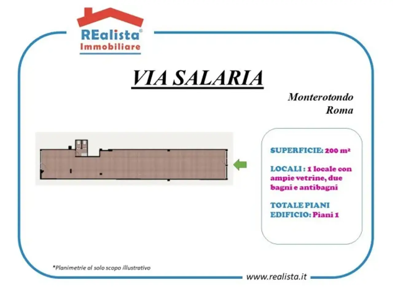 Negozio in Via Val di Fassa, Monterotondo, {3} - Planimetria 1