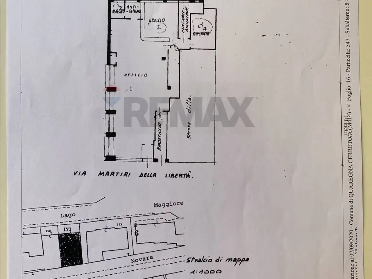 Ufficio in Via Quaregna 36, Quaregna Cerreto, {3} - Planimetria 1
