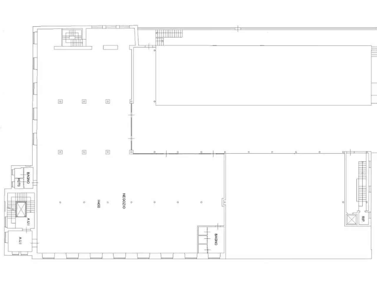 Negozio in Via Arnoldo Bellini 22, Roe' Volciano, {3} - Planimetria 1