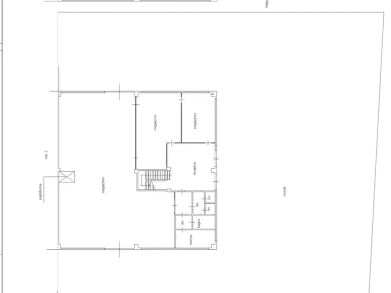 Capannone in , Viareggio, {3} - Planimetria 1