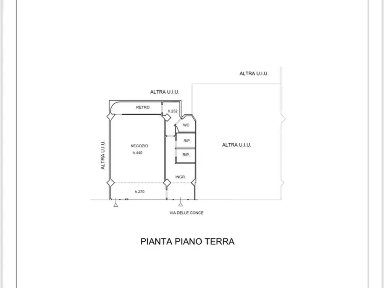 Negozio in Locale in Via delle Conce, Terni, {3} - Planimetria 1