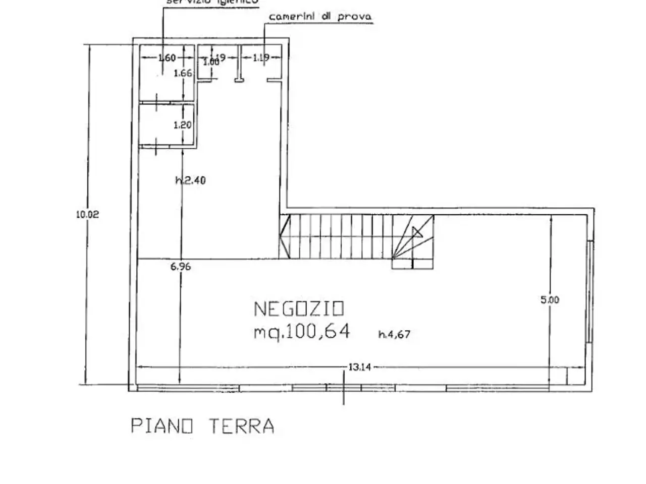 Negozio in Via Luigi Einaudi, Landriano, {3} - Planimetria 1