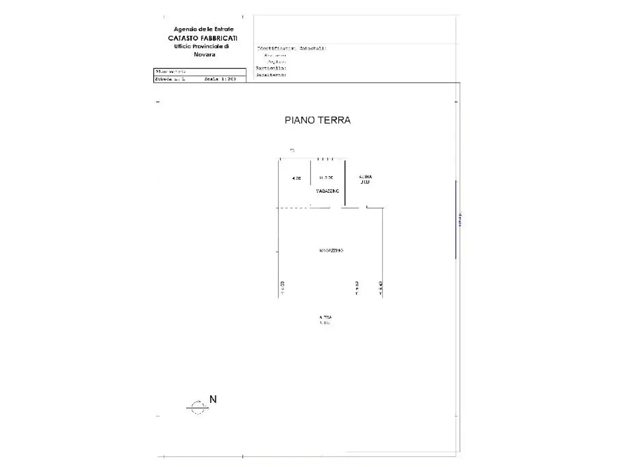 Capannone in Via Tripoli 4, Agrate Conturbia, {3} - Planimetria 1