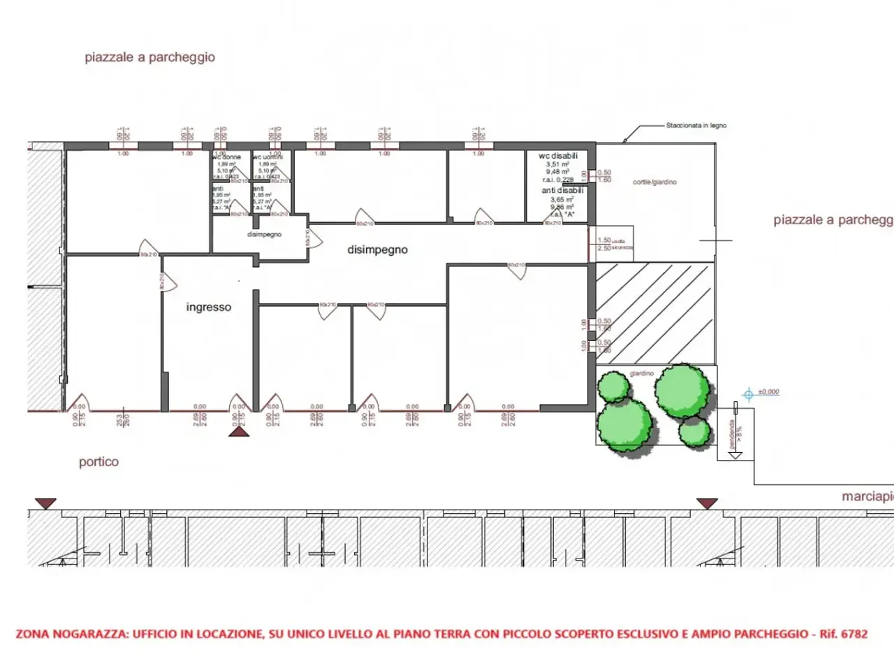 Ufficio in Viale Sant'Agostino, Vicenza, {3} - Planimetria 1